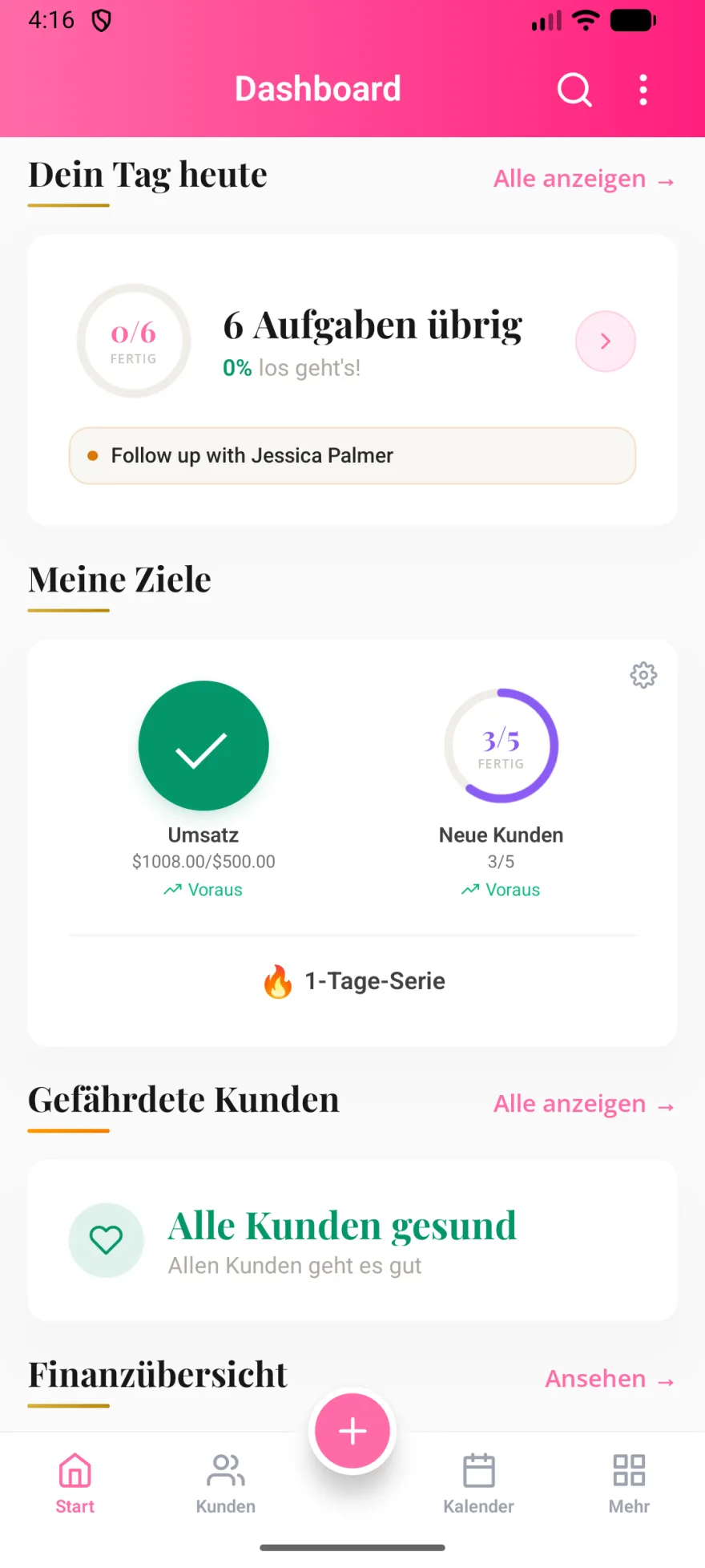 MyPink Party App-Screenshot