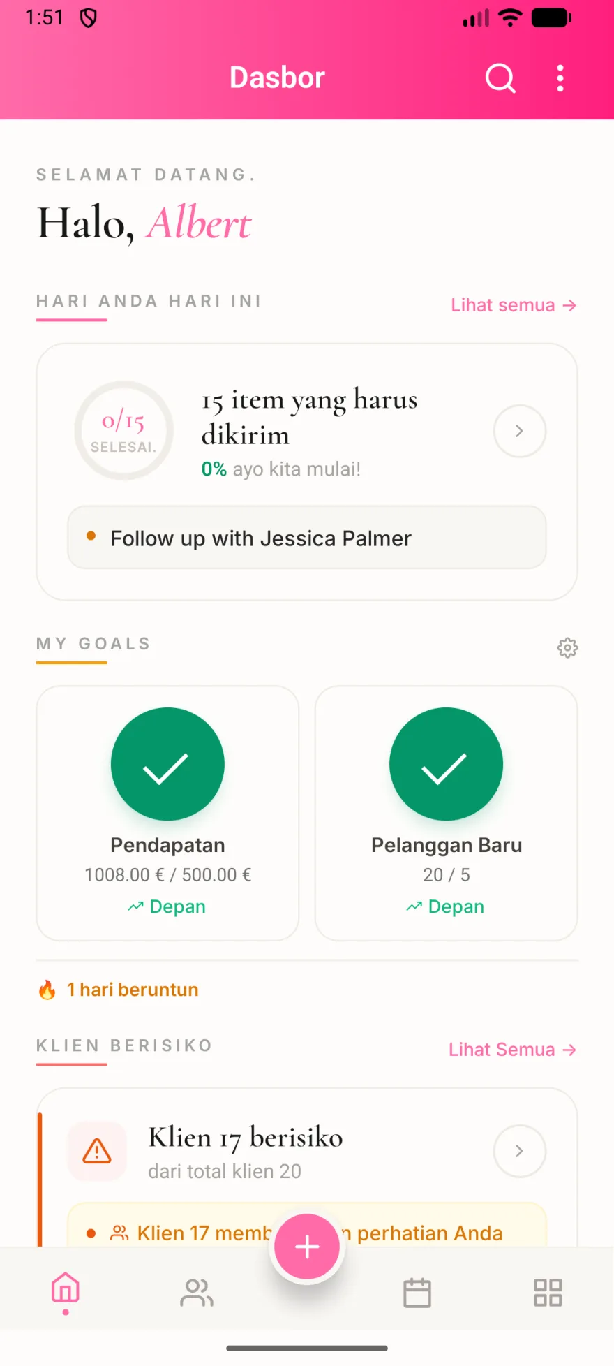 Screenshot aplikasi MyPink Party